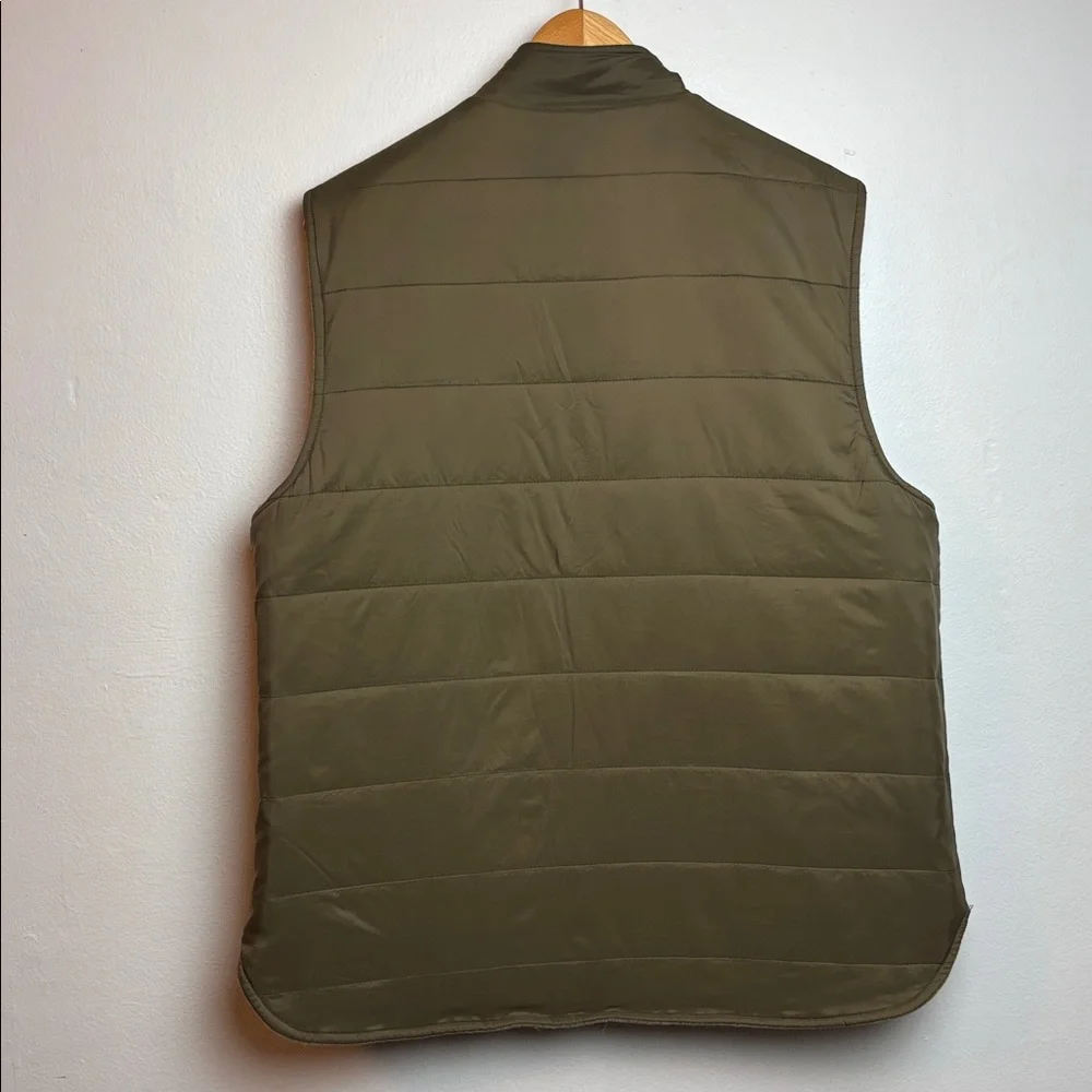 J.‎ McLaughlin Men’s Large Green Reversible Quilted Vest Jacket